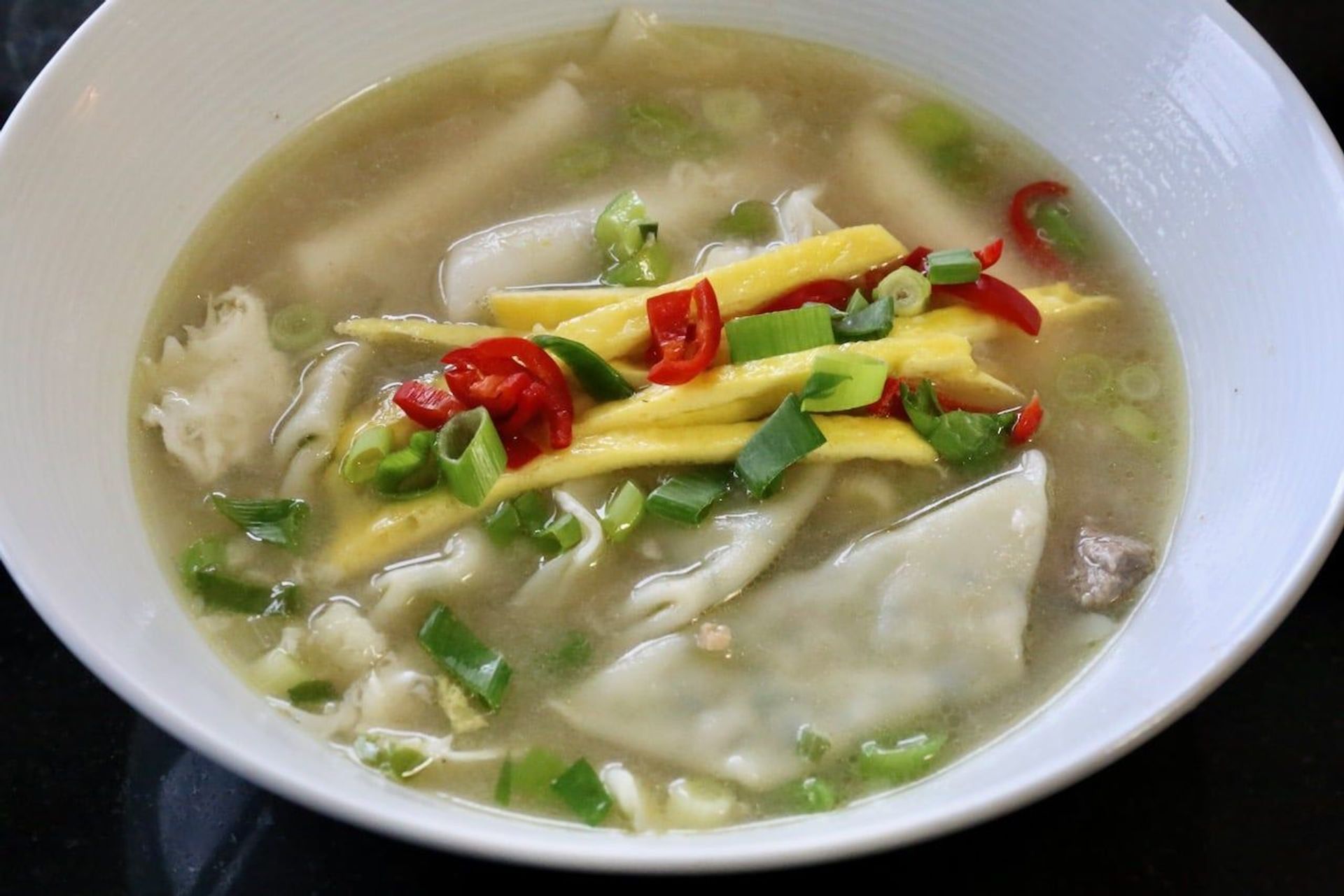 Beef Dumpling Soup (Mandu Guk)
